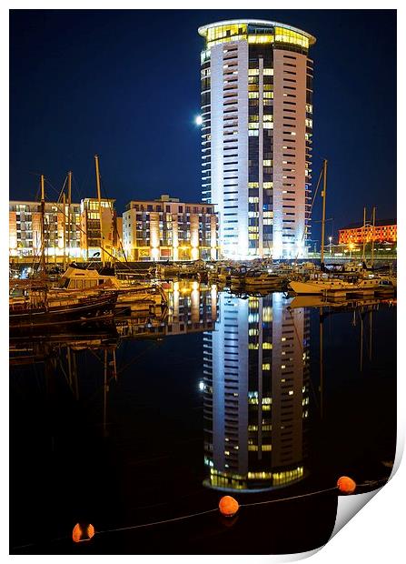 The Tower, Meridian Quay Print by Dean Merry