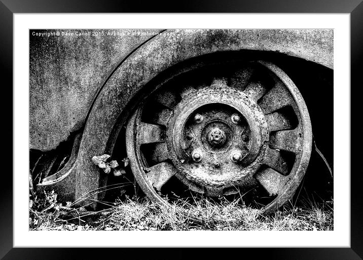Burning Rubber Framed Mounted Print by Dave Carroll