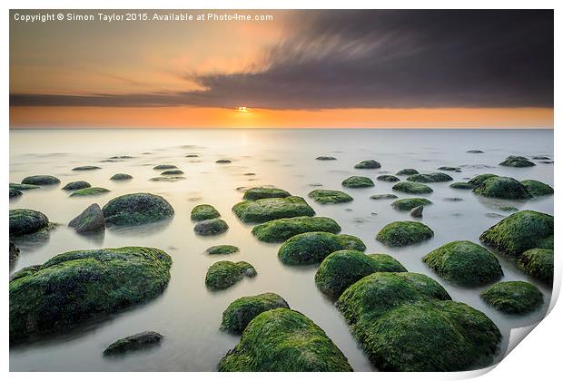  Hunstanton Beach Long exposure Print by Simon Taylor