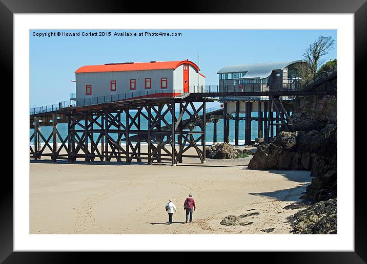 Tenby Lifeboat Stations  Framed Mounted Print by Howard Corlett