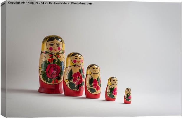  Russian Dolls Canvas Print by Philip Pound