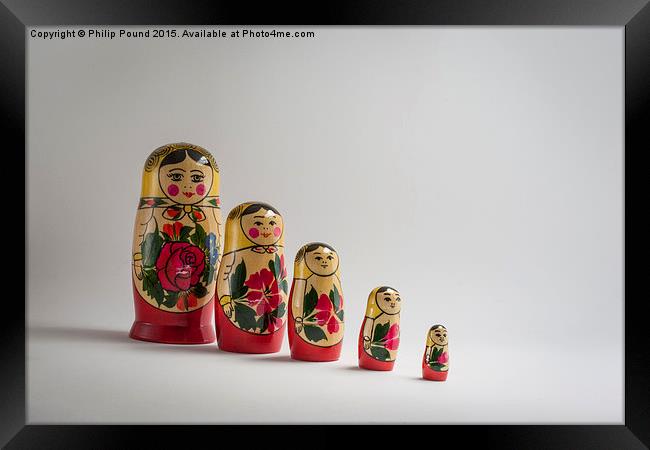  Russian Dolls Framed Print by Philip Pound