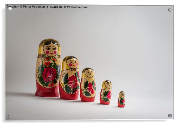  Russian Dolls Acrylic by Philip Pound