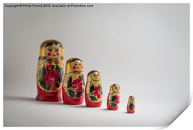  Russian Dolls Print by Philip Pound