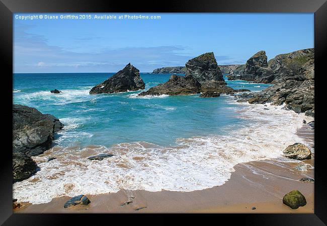  Bedruthan Steps Framed Print by Diane Griffiths