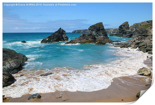  Bedruthan Steps Print by Diane Griffiths
