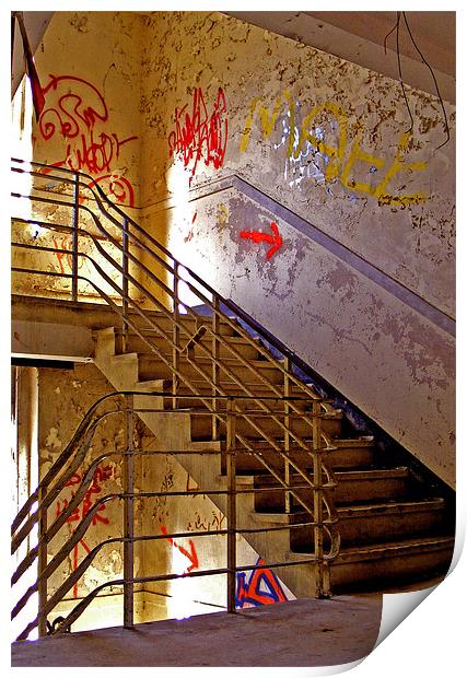 Stairs Print by val butcher