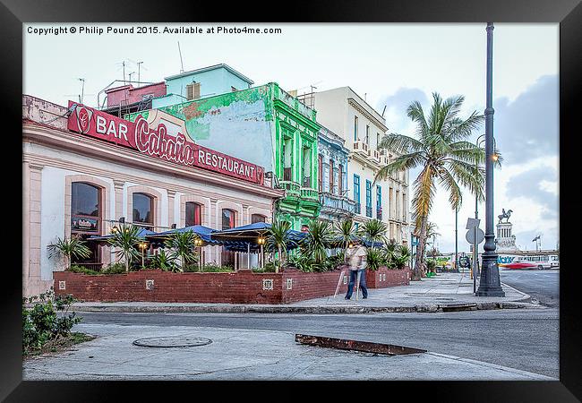  Early Morning in Havana Framed Print by Philip Pound