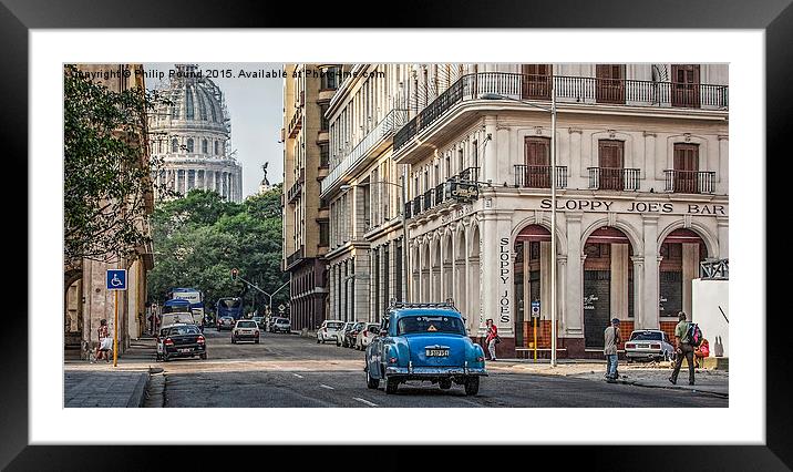  Sloppy Joe's in Havana Cuba Framed Mounted Print by Philip Pound