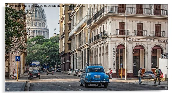  Sloppy Joe's in Havana Cuba Acrylic by Philip Pound