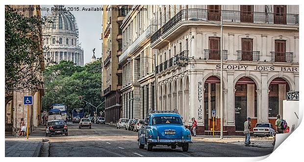  Sloppy Joe's in Havana Cuba Print by Philip Pound
