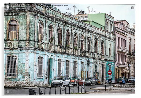 Havana Architecture  Acrylic by Philip Pound