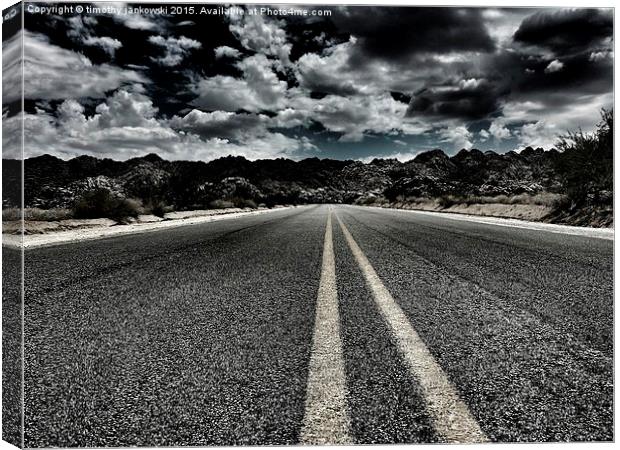  The Long Road home Canvas Print by timothy jankowski