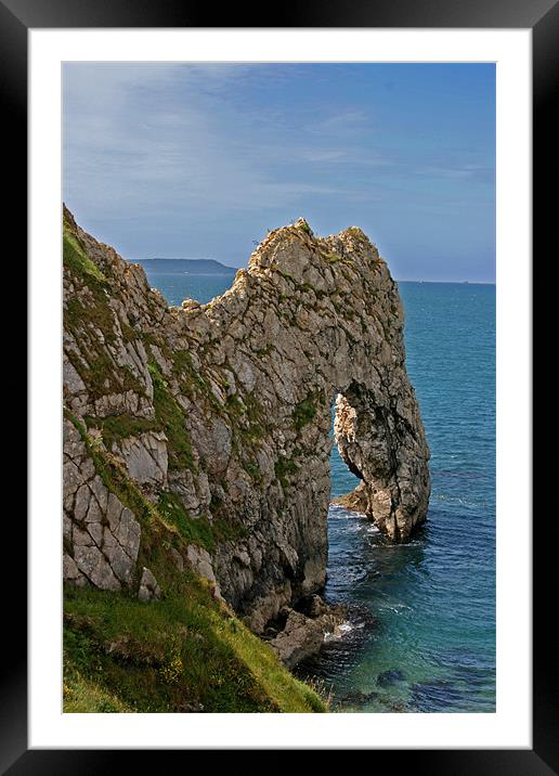Durdle Door Framed Mounted Print by val butcher