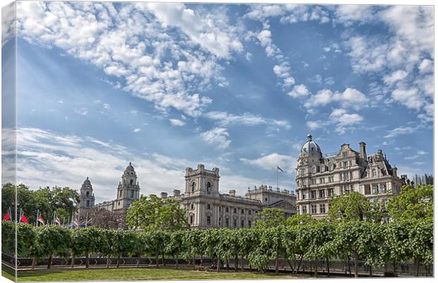  Whitehall in London. Canvas Print by Mark Godden