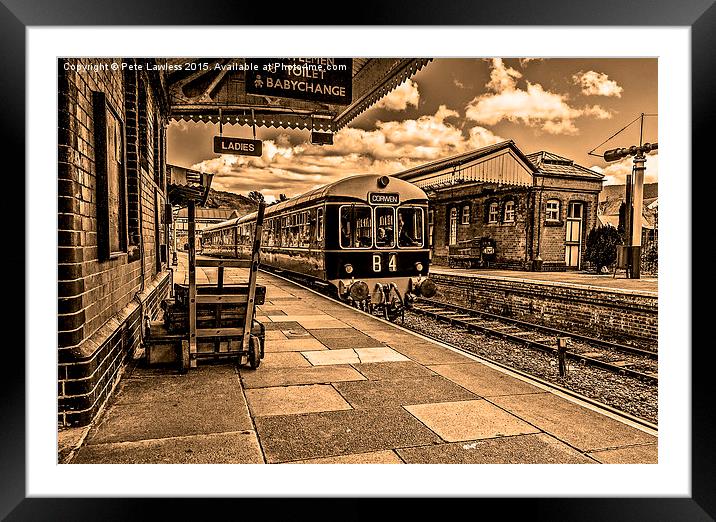  Railcar B4 Llangollen Framed Mounted Print by Pete Lawless