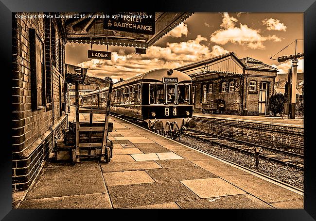  Railcar B4 Llangollen Framed Print by Pete Lawless