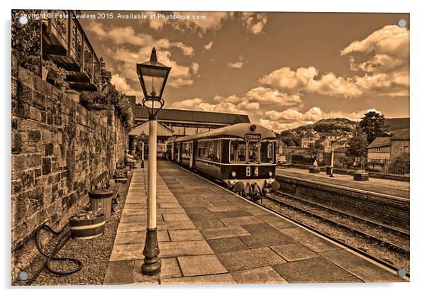   Railcar B4 Llangollen Acrylic by Pete Lawless