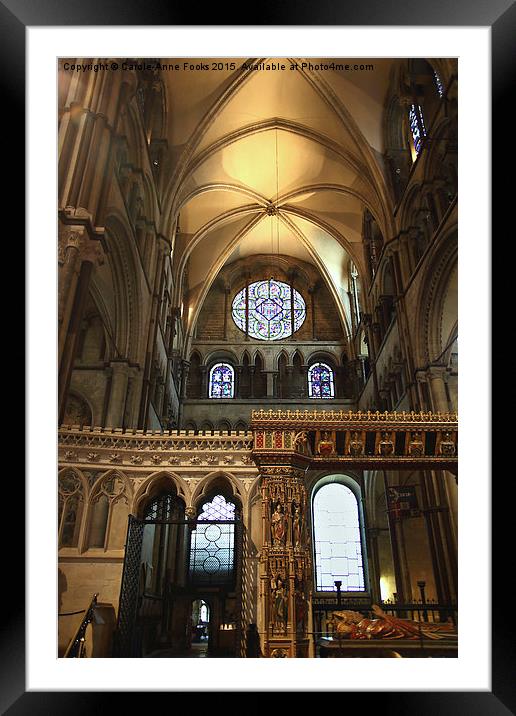  Canterbury Cathedral, Kent Framed Mounted Print by Carole-Anne Fooks