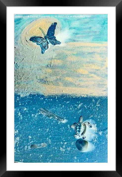 'Wait for me' Framed Mounted Print by Carmel Fiorentini