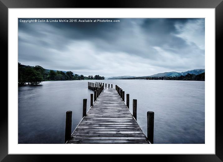 Coniston Water, Cumbria, England Framed Mounted Print by Colin & Linda McKie