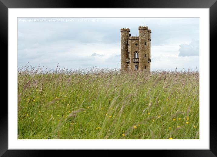 Broadway Tower - Folly in Cotswolds England Framed Mounted Print by Mark Purches