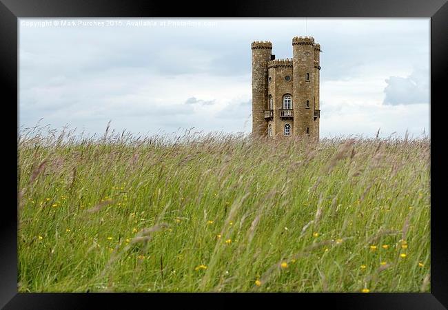Broadway Tower - Folly in Cotswolds England Framed Print by Mark Purches