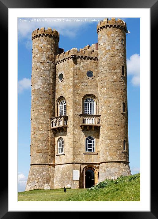 Broadway Tower - Folly in Cotswolds England Framed Mounted Print by Mark Purches