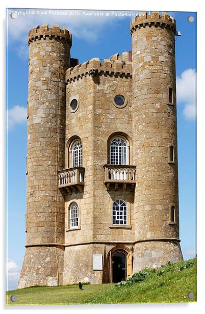 Broadway Tower - Folly in Cotswolds England Acrylic by Mark Purches