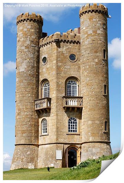 Broadway Tower - Folly in Cotswolds England Print by Mark Purches