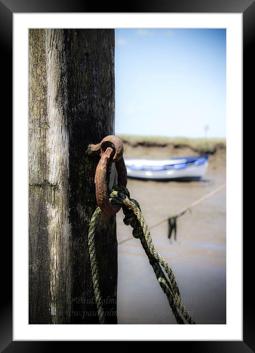  Mooring Post Framed Mounted Print by Paul Holman Photography