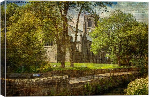  St Bartholomew's Church, Marsden  Canvas Print by Fine art by Rina