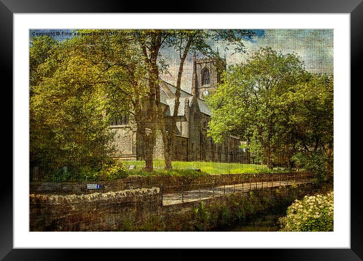  St Bartholomew's Church, Marsden  Framed Mounted Print by Fine art by Rina