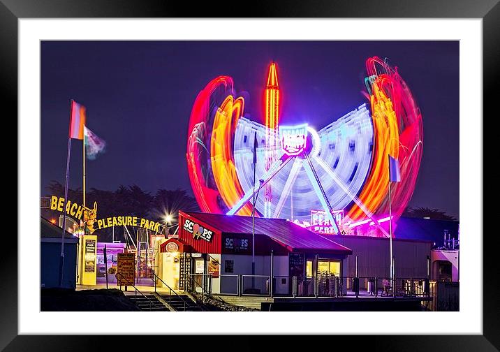  Porthcawl Pleasure Park Framed Mounted Print by Dean Merry