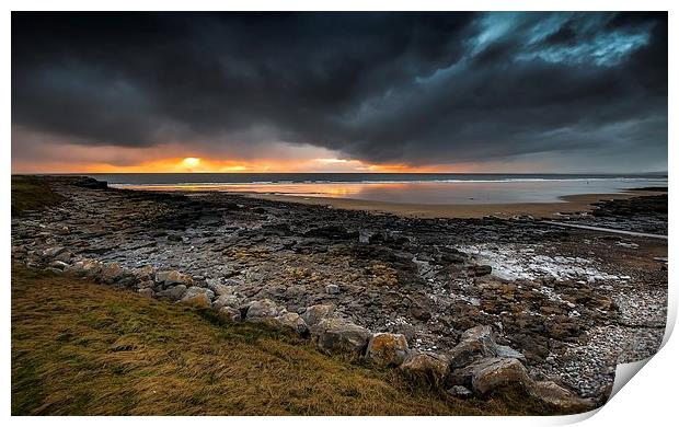  Rest bay sunset, Porthcawl Print by Dean Merry