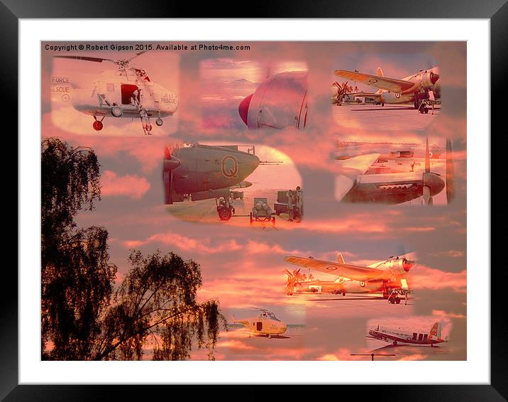  Far East Royal Air Force Aircraft Framed Mounted Print by Robert Gipson