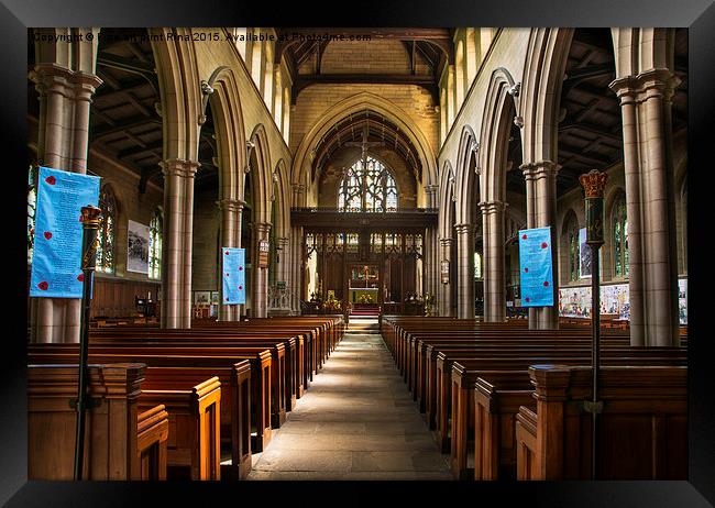  St Bartholomew's Church, Marsden  Framed Print by Fine art by Rina