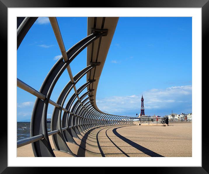 Blackpool Framed Mounted Print by Victor Burnside