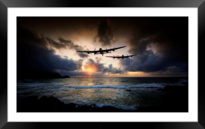  Lancaster Bombers Framed Mounted Print by Jason Green