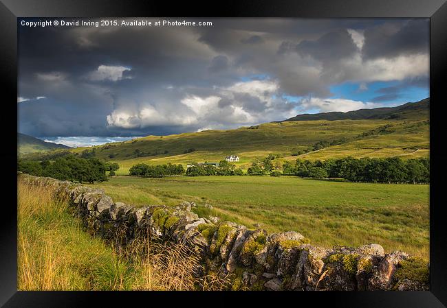  Glen Lochay Scotland Framed Print by David Irving