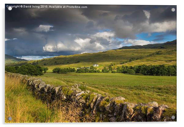  Glen Lochay Scotland Acrylic by David Irving