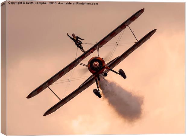  Breitling Boeing Stearman Canvas Print by Keith Campbell