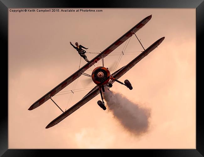  Breitling Boeing Stearman Framed Print by Keith Campbell