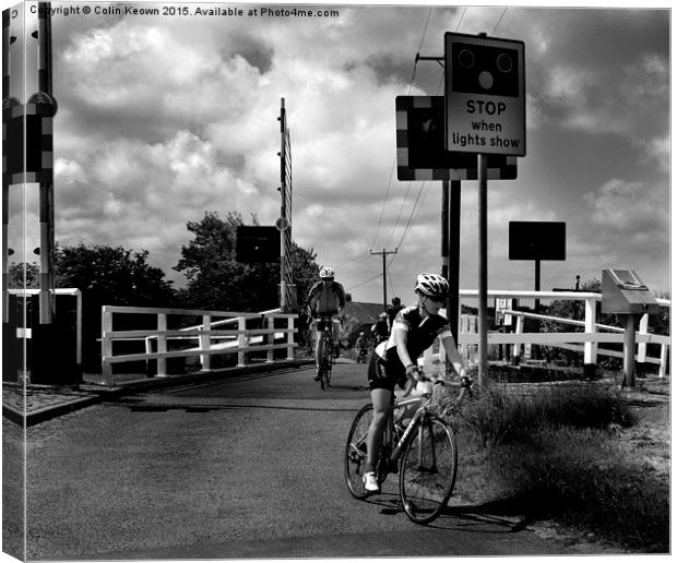  Cycling Canvas Print by Colin Keown