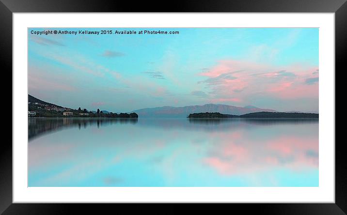  NYDRI SUNSET Framed Mounted Print by Anthony Kellaway