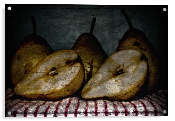 Pears Acrylic by Simon Gladwin