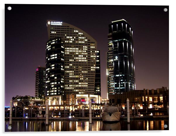 Intercontinental + Crowne Plaza - Dubai - Festival Acrylic by George Thurgood Howland