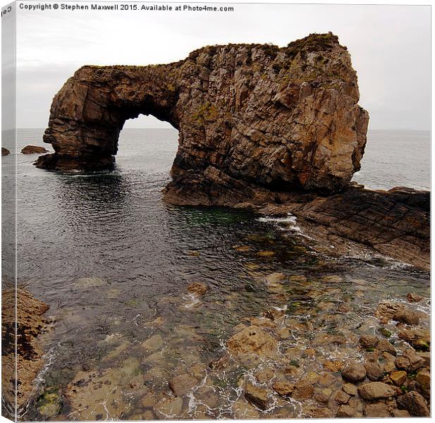  Great Pollet Sea Arch Canvas Print by Stephen Maxwell
