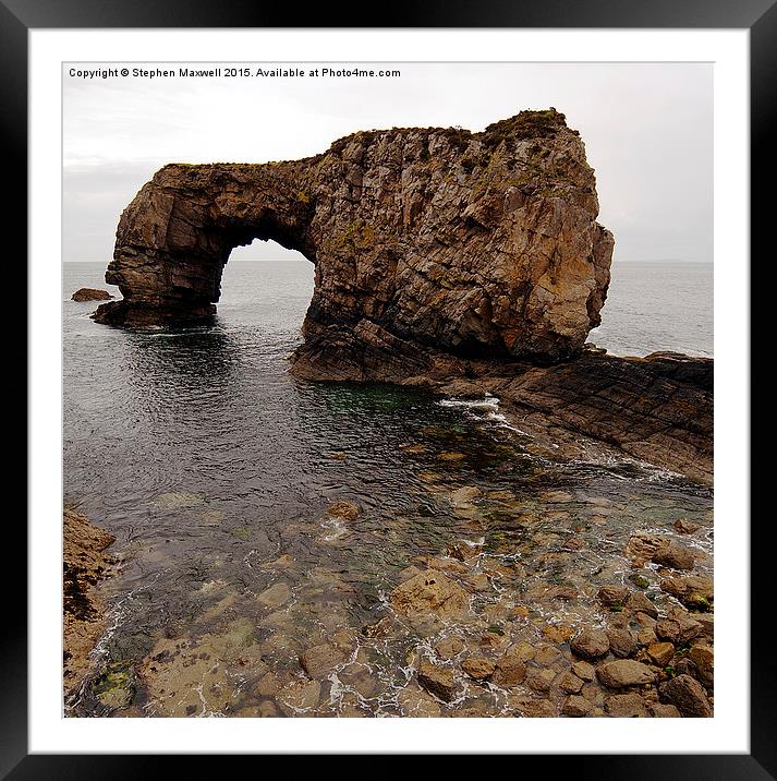  Great Pollet Sea Arch Framed Mounted Print by Stephen Maxwell