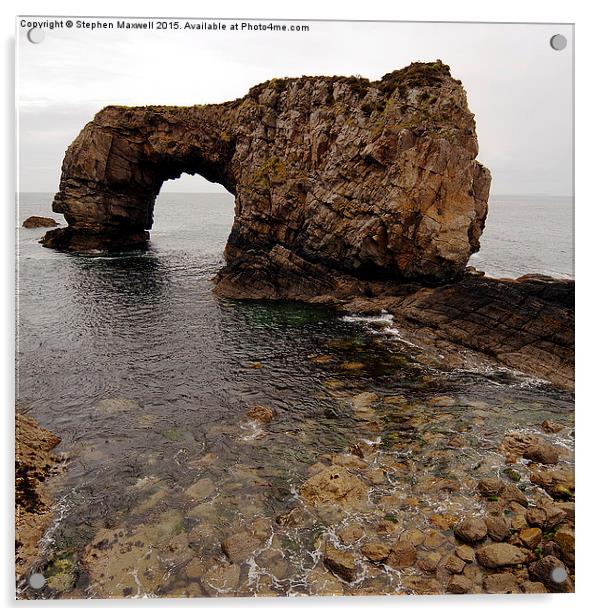  Great Pollet Sea Arch Acrylic by Stephen Maxwell